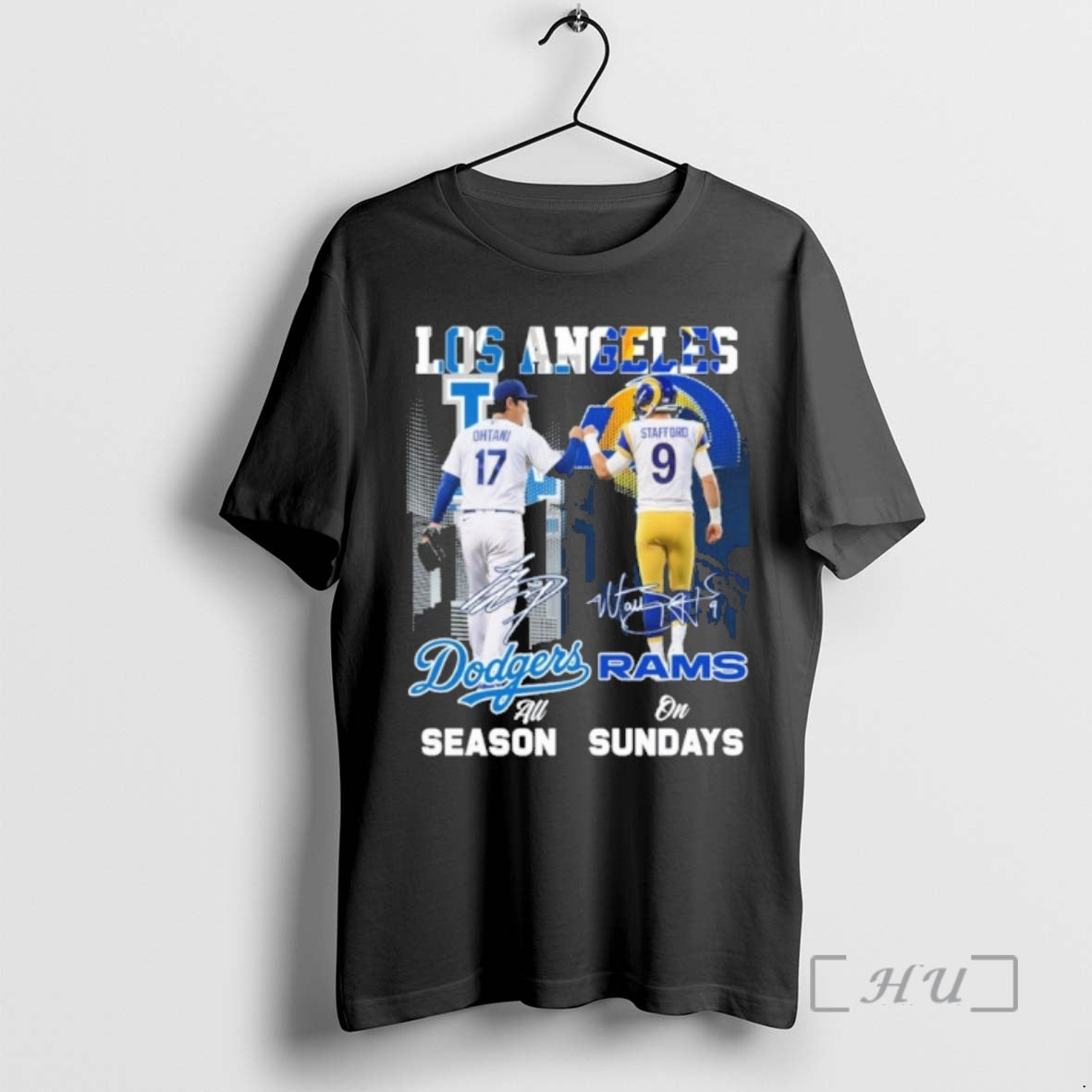Officials Dodgers Shohei Ohtani All Season And Rams Stafford On Sundays Premium T Shirt Sweater