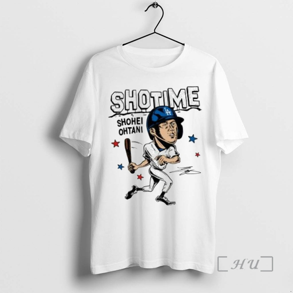 Officials Dodgers Shohei Ohtani Signature Baseball Cartoon T Shirt Sweater