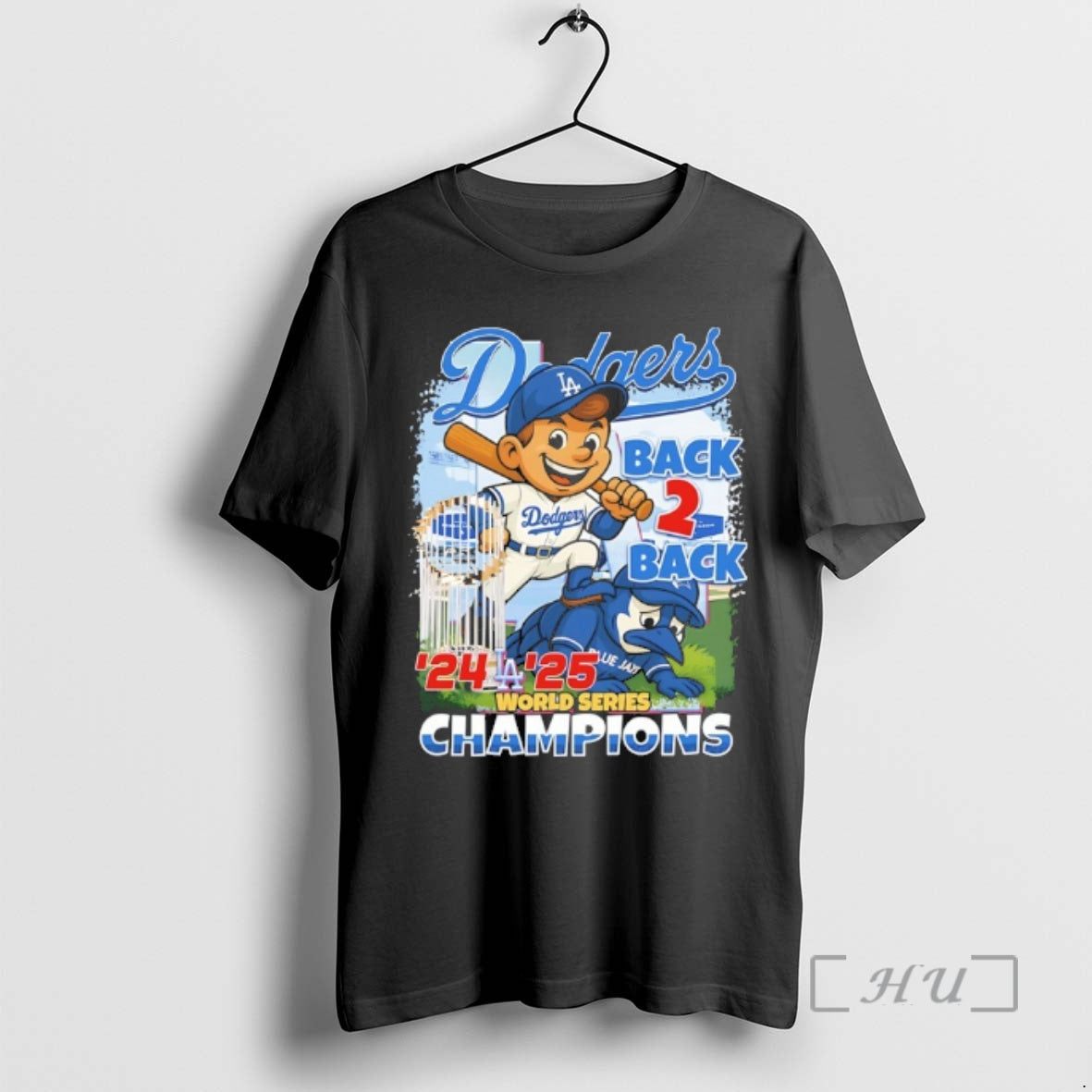 Officials Dodgers Beat Blue Jays Back 2 Back 24 25 World Series Champions Mascot Premium