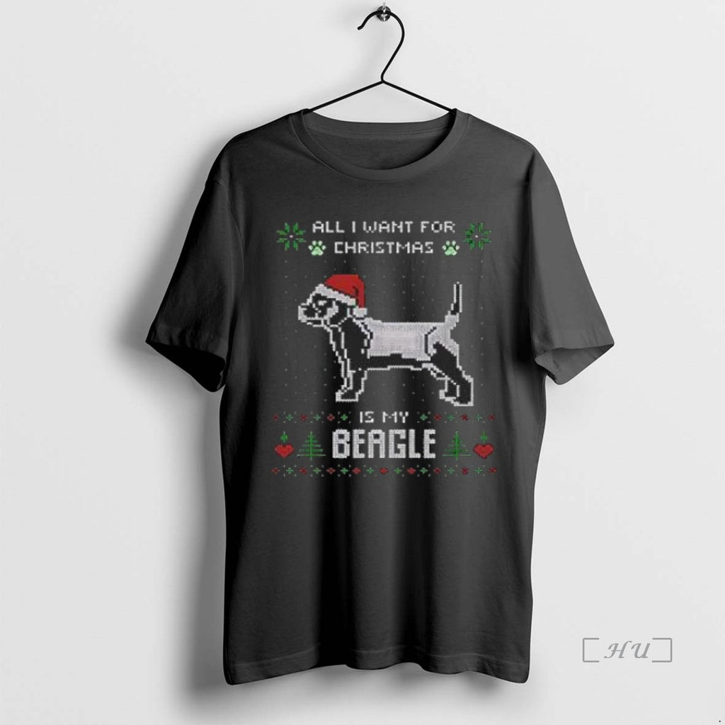 Officials Dog All I Want For Christmas Is My Beagle Premium T Shirt Sweater