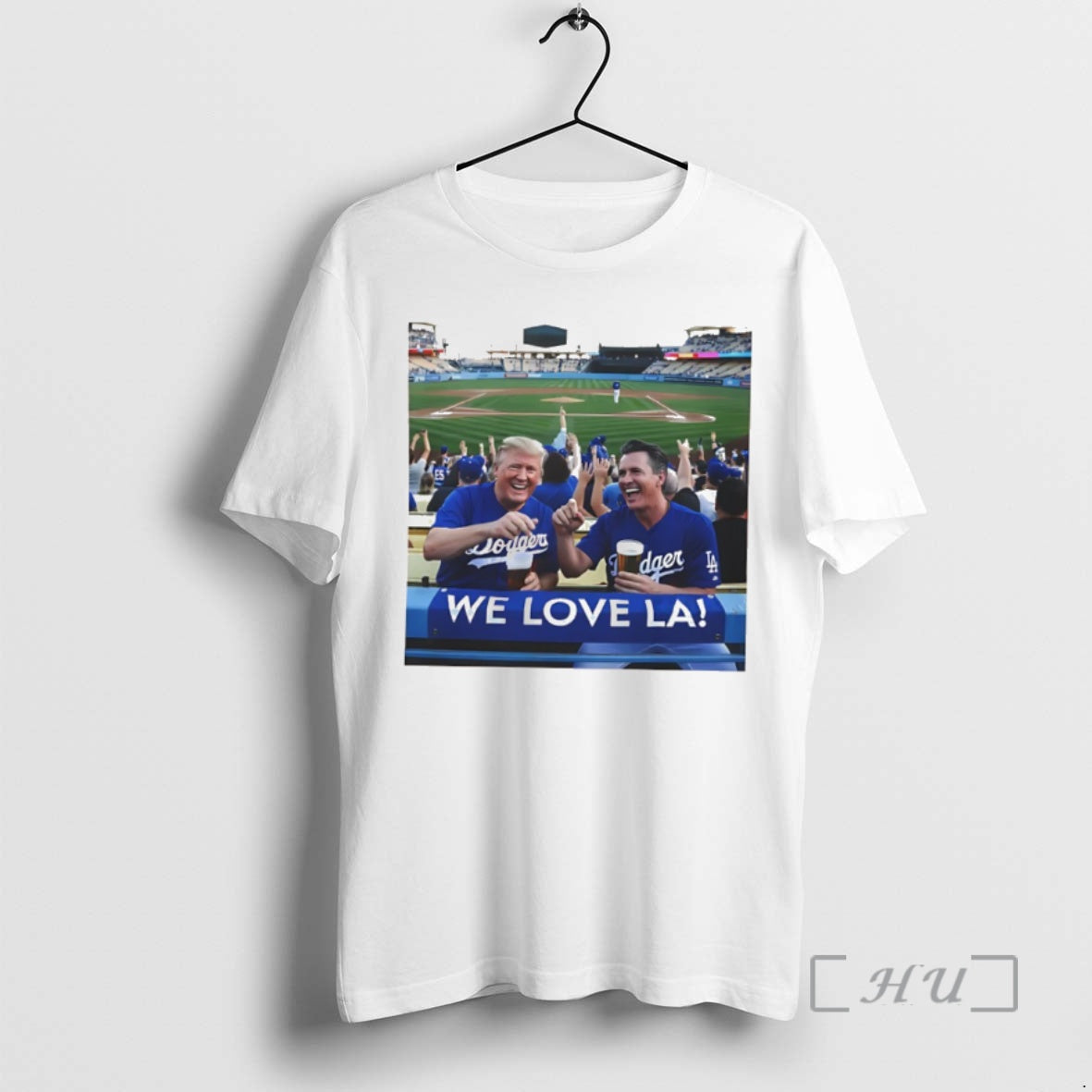 Officials Donald Trump And Gavin Newsom We Love Los Angeles Dodgers Premium T Shirt Sweater