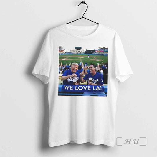 Officials Donald Trump And Gavin Newsom We Love Los Angeles Dodgers Premium T Shirt Sweater