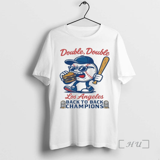 Officials Double Double Los Angeles Dodgers Back To Back World Champions Premium T Shirt Sweater