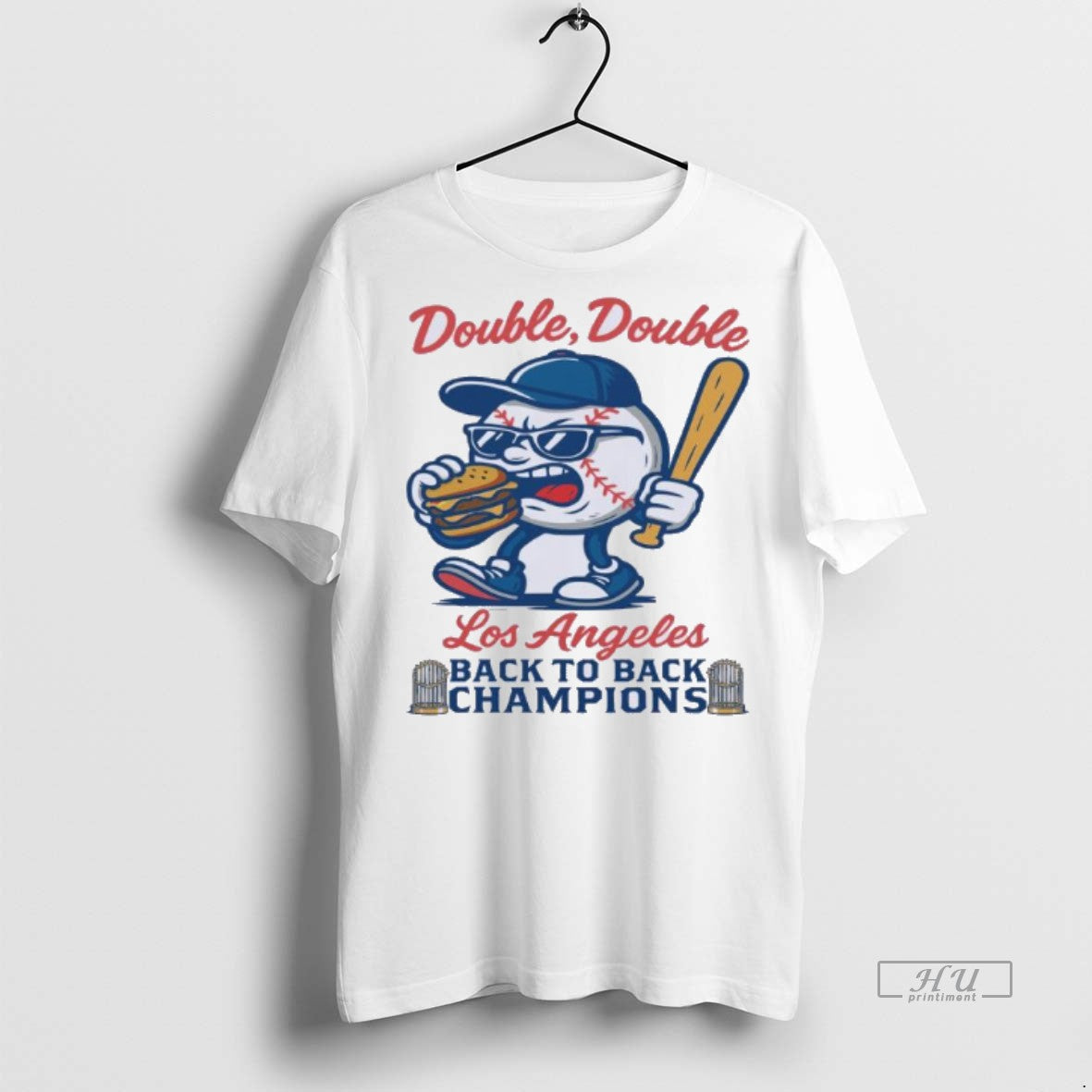 Officials Double Double Los Angeles Dodgers Back To Back World Champions Premium Tee Shirt Sweater