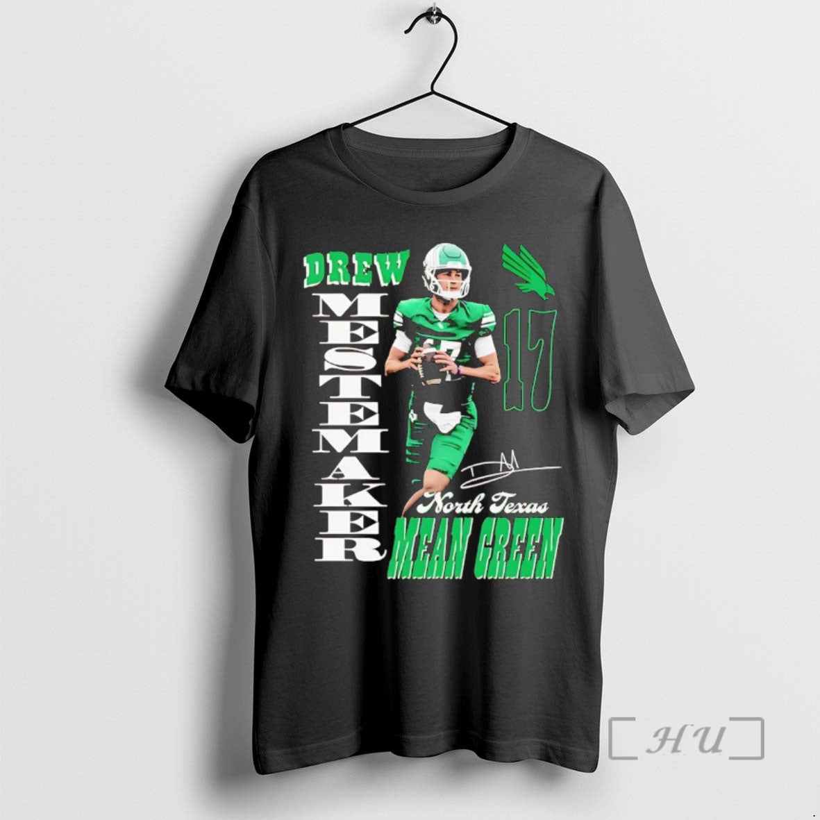 Officials Drew Mestemaker Portrait North Texas Mean Green Premium T Shirt Sweater