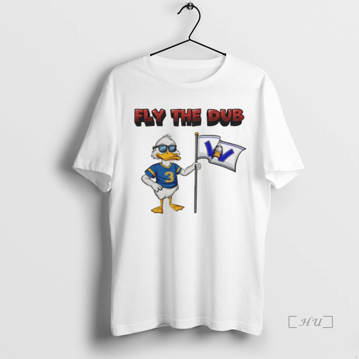 Officials Ducks Sports Fly The Dub Blue Mascot Premium T Shirt Sweater