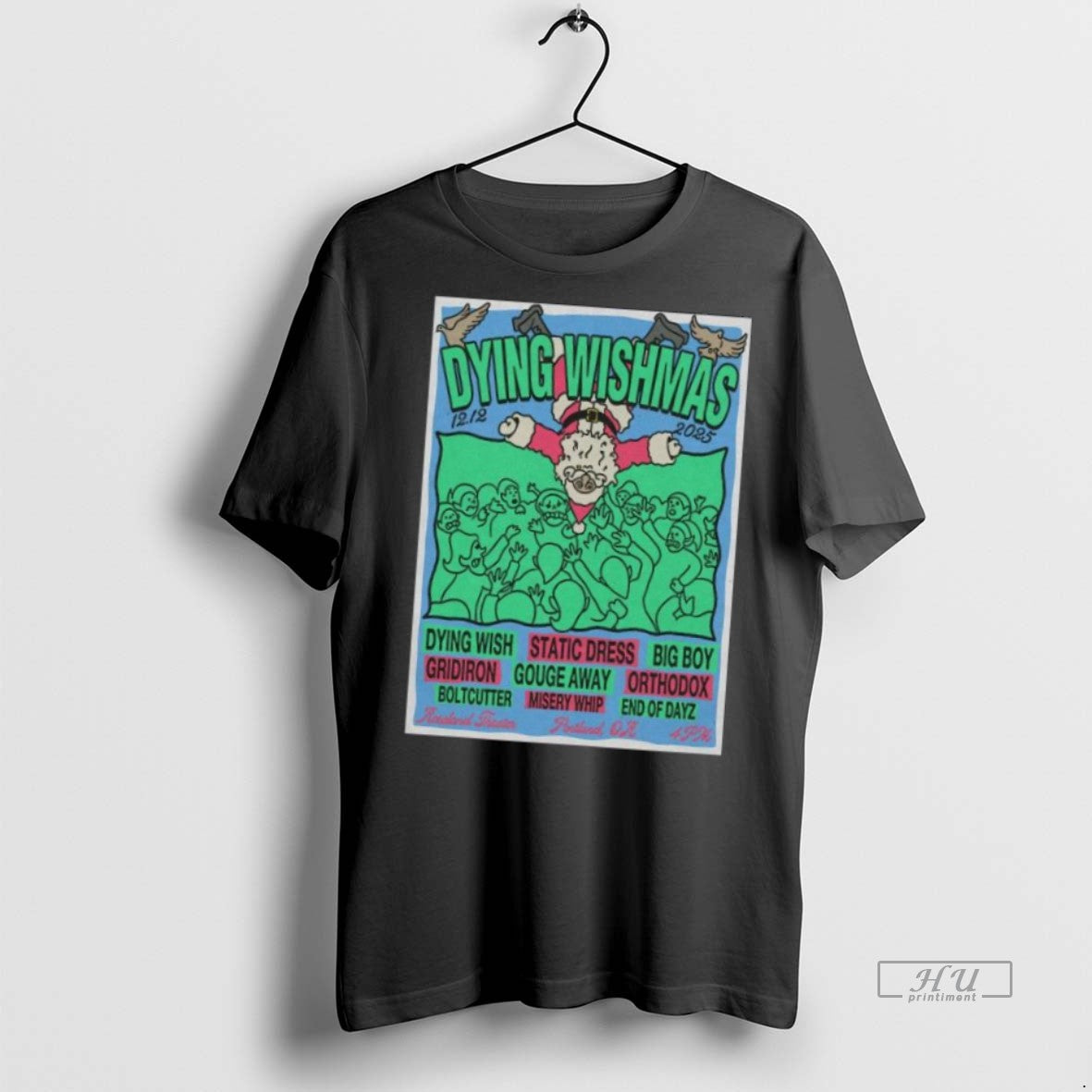 Officials Dying Wishmas Roseland Theater Portland December 12 2025 Long Sleve Tee Shirt Sweater