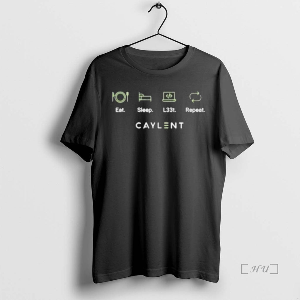 Officials Eat Sleep L33t Repeat Caylent Premium T Shirt Sweater
