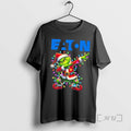 Officials Eaton Logo X Grinch Dabbing Light Christmas T Shirt Sweater