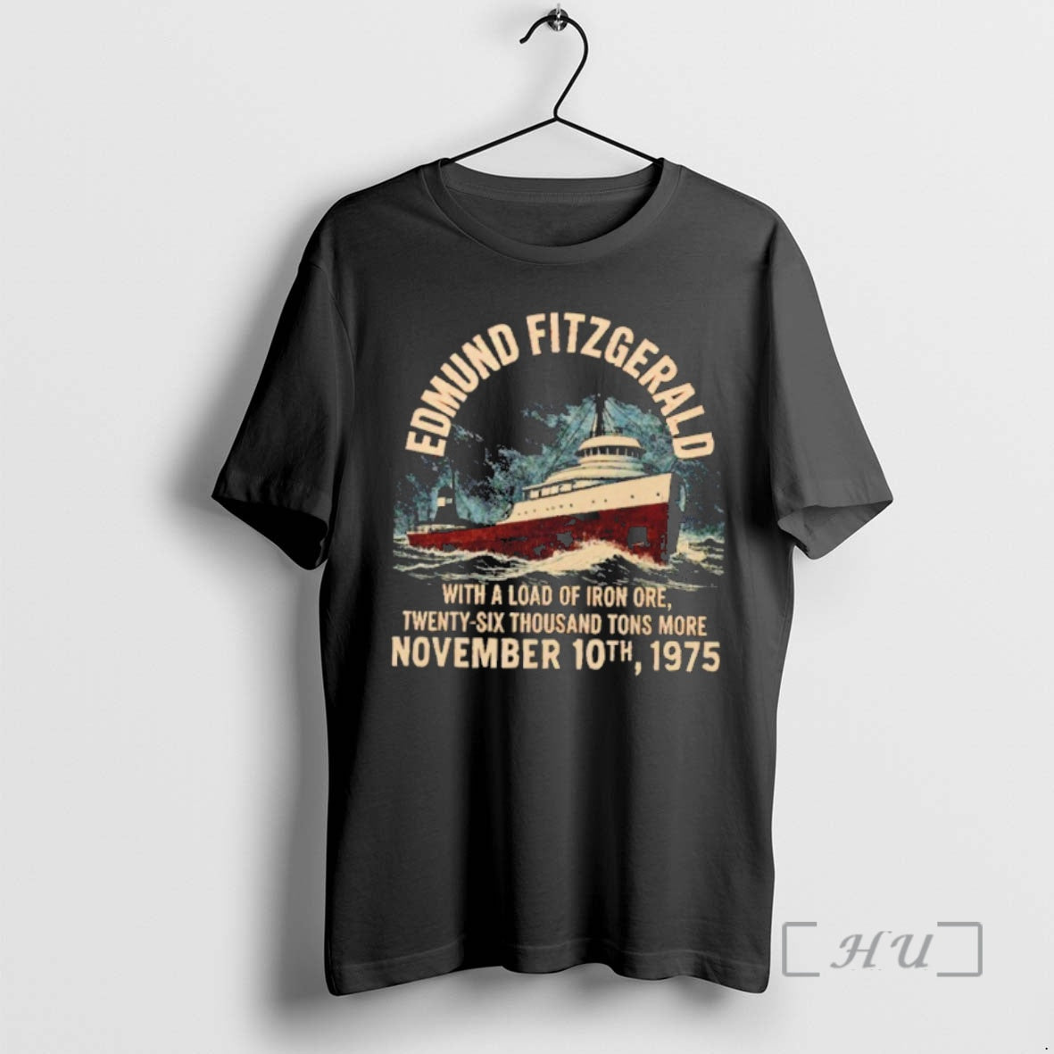 Officials Edmund Fitzgerald With A Load Of Iron Ore Twenty Six Thousand Tons More 1975