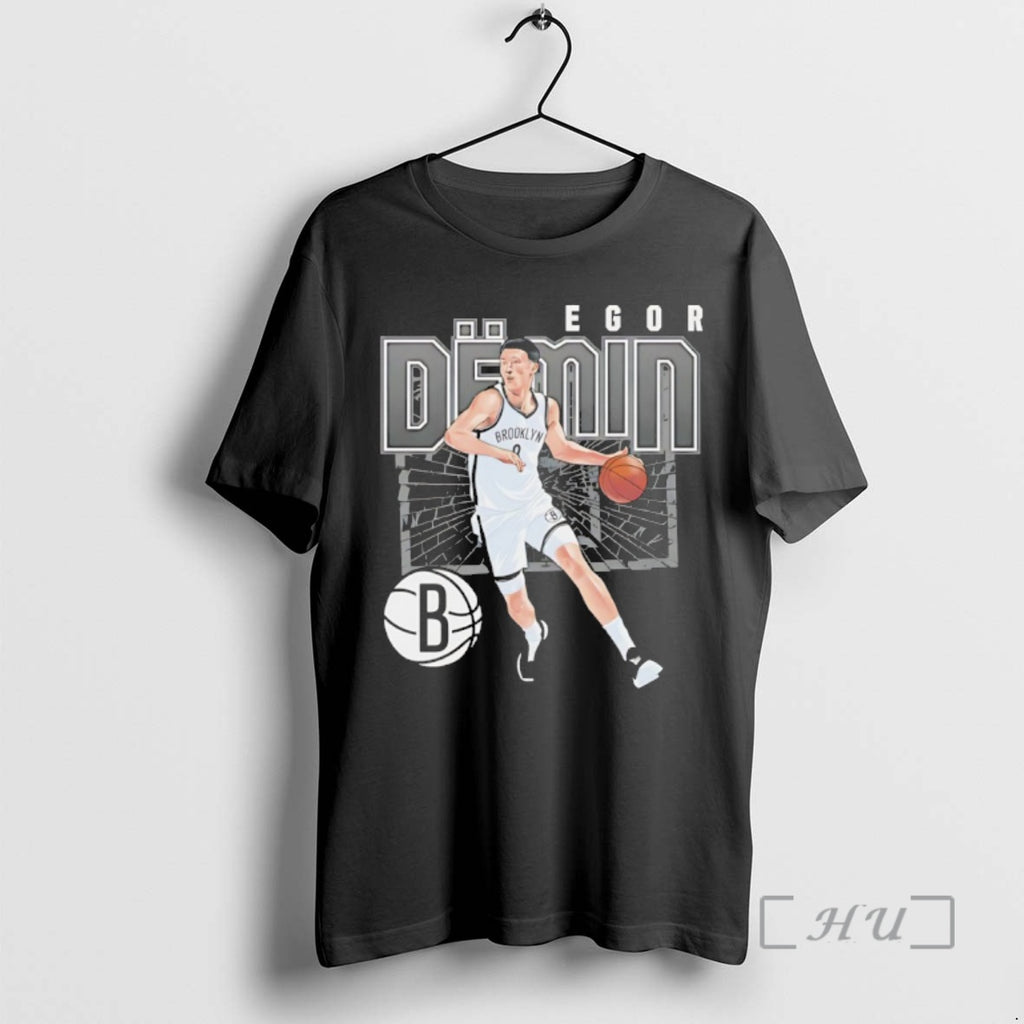 Officials Egor Demin Brooklyn Nets Shattered T Shirt Sweater
