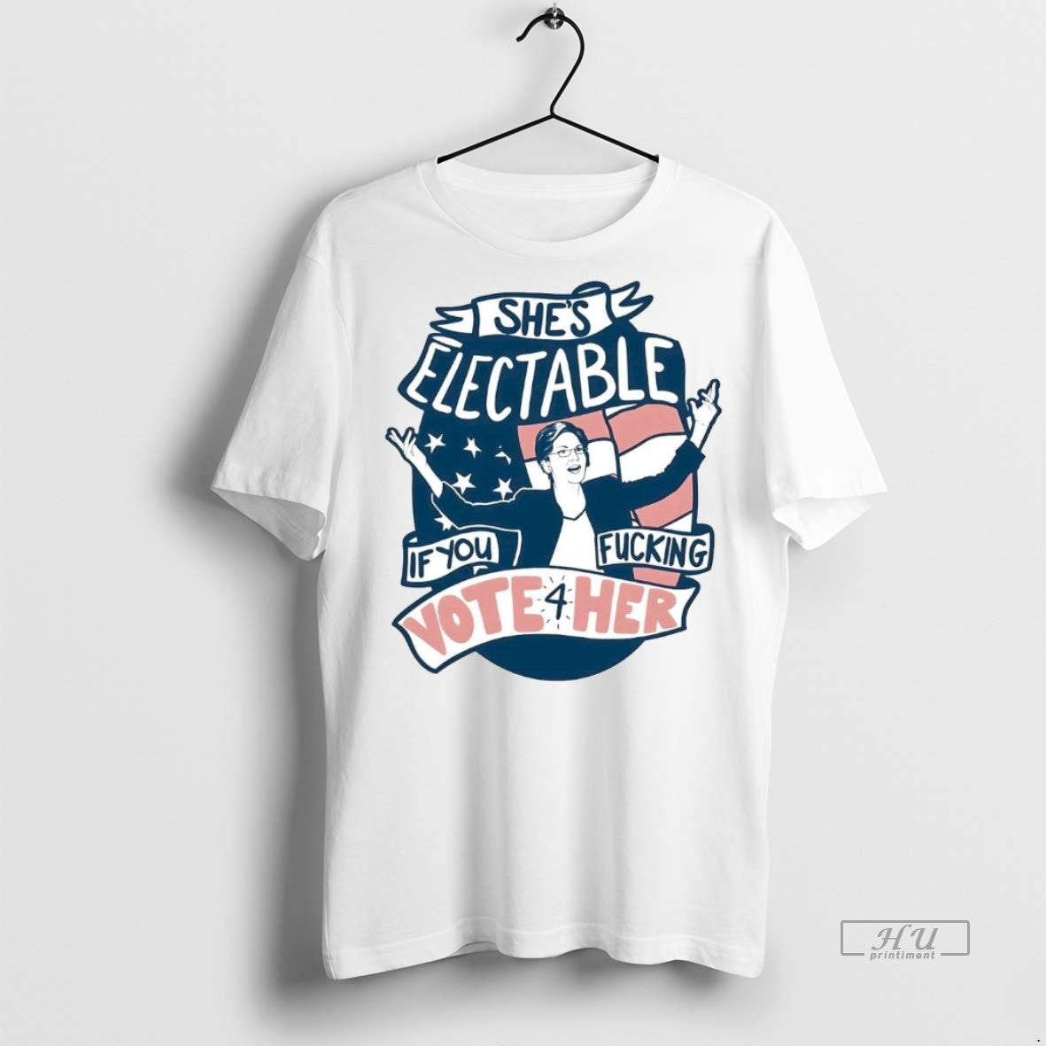 Officials Elizabeth Warren Shes Electable If You Fucking Vote For Her Premium Tee Shirt Sweater