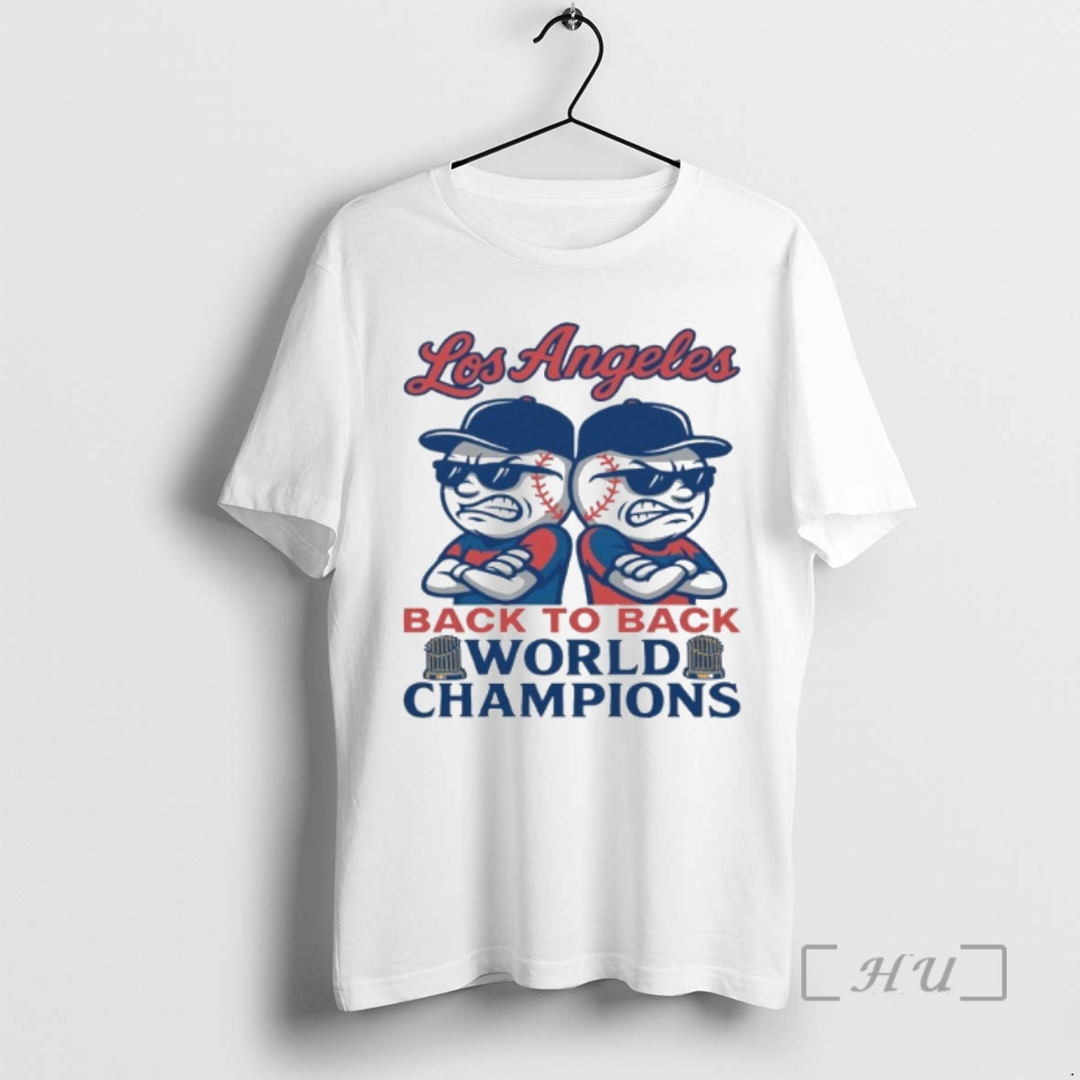 Officials Emoji Los Angeles Dodgers Back To Back World Champions Premium T Shirt Sweater