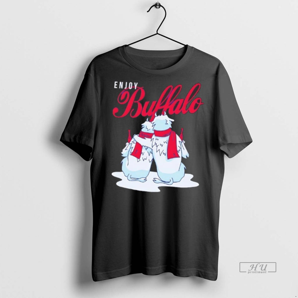 Officials Enjoy Buffalo Snowmen Christmas Vintage Tee Shirt Sweater