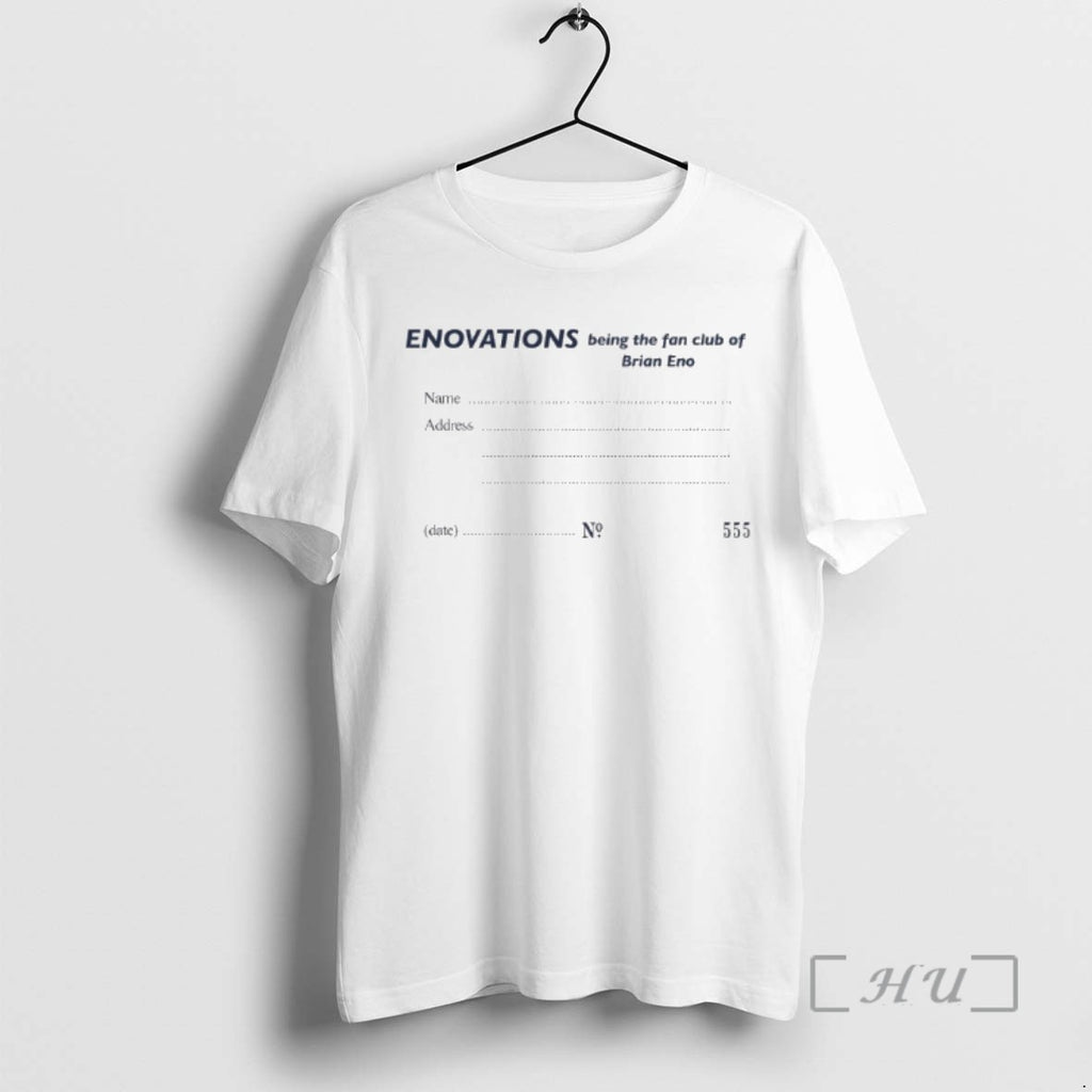 Officials Enovations Being The Fan Club Of Brian Eno Tee Shirt Sweater