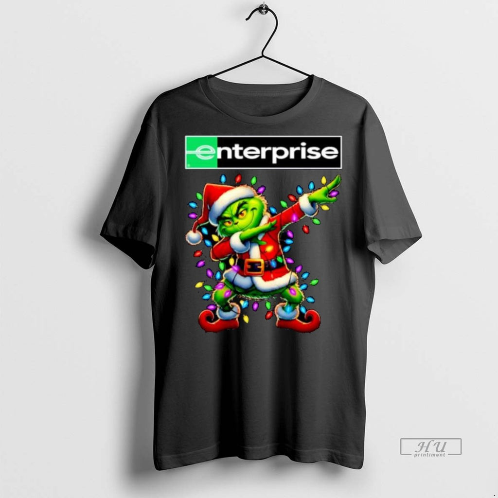 Officials Enterprise Rent A Car X Grinch Dabbing Merry Christmas Ornaments Premium Tee Shirt Sweater