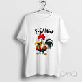Officials F Caw F Rooster Screaming Chicken Clucking Cartoon Tee Shirt Sweater