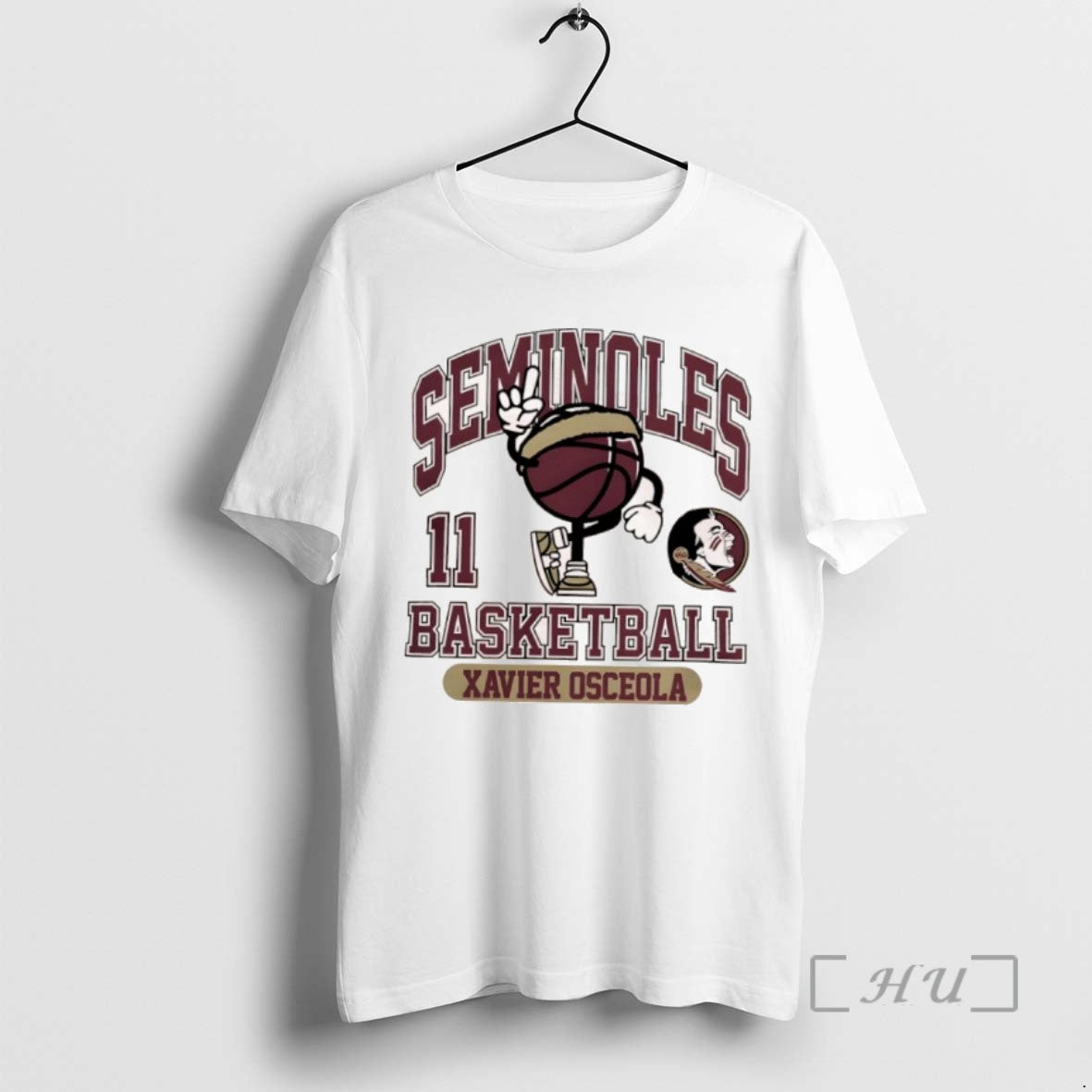 Officials Fsu Seminoles Xavier Osceola 11 Basketball Tee Shirt Sweater