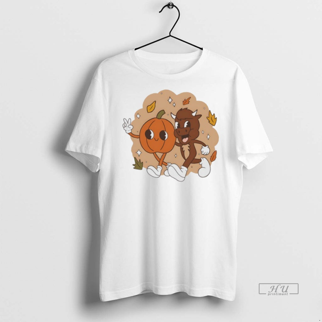 Officials Fall Friends Buffalo Pumpkin Halloween Tee Shirt Sweater