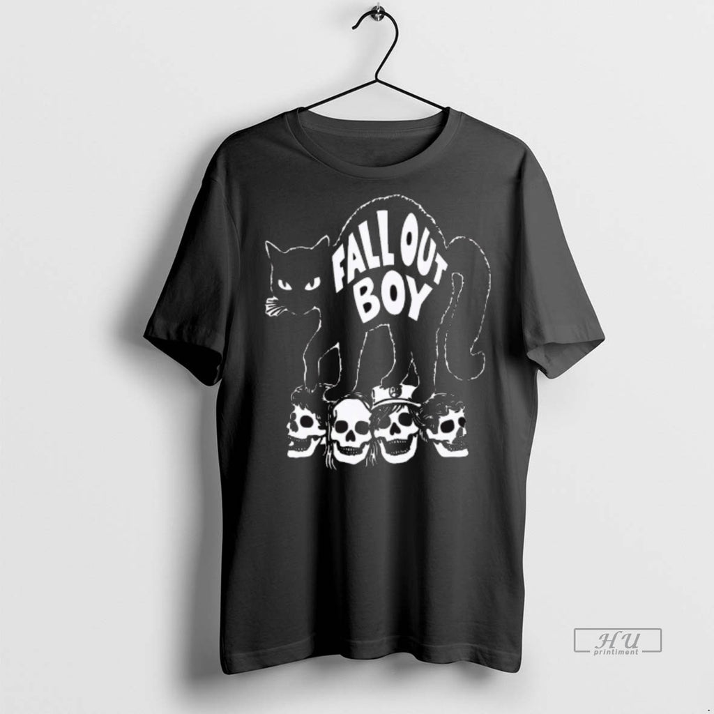 Officials Fall Out Boy Black Cat Fanart 2025 Tee Shirt Sweater