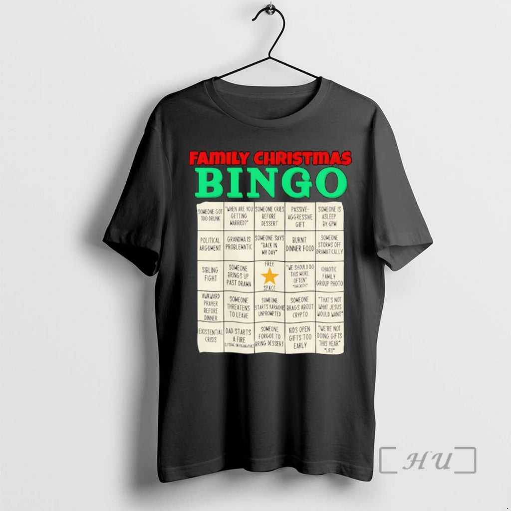Officials Family Christmas Bingo Free Space Christmas Ornaments T Shirt Sweater