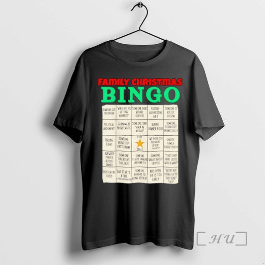 Officials Family Christmas Bingo Free Space Christmas Ornaments T Shirt Sweater