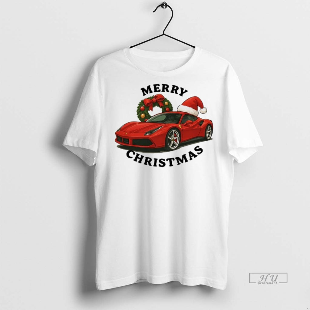 Officials Ferrari Merry Christmas Tee Shirt Sweater