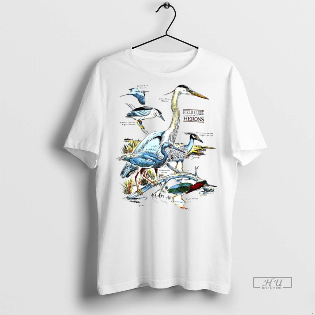 Officials Field Guide To Herons Vintage Tee Shirt Sweater
