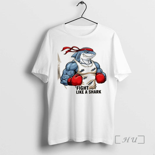 Officials Fight Like A Shark Boxing Shark Gym Premium T Shirt Sweater