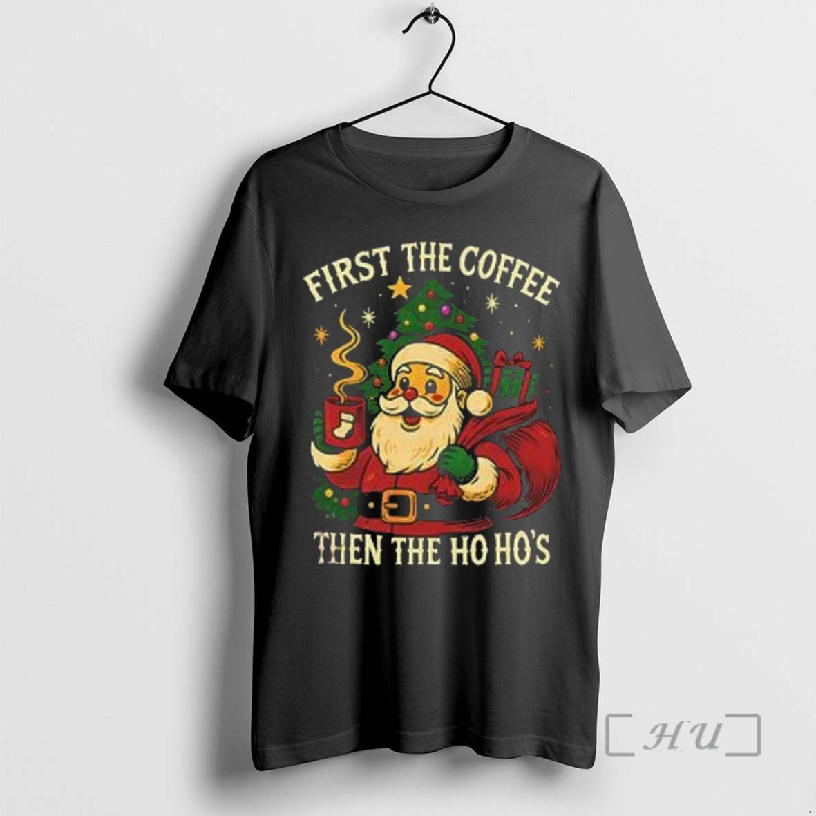 Officials First The Coffee Then The Ho Hos Christmas T Shirt Sweater