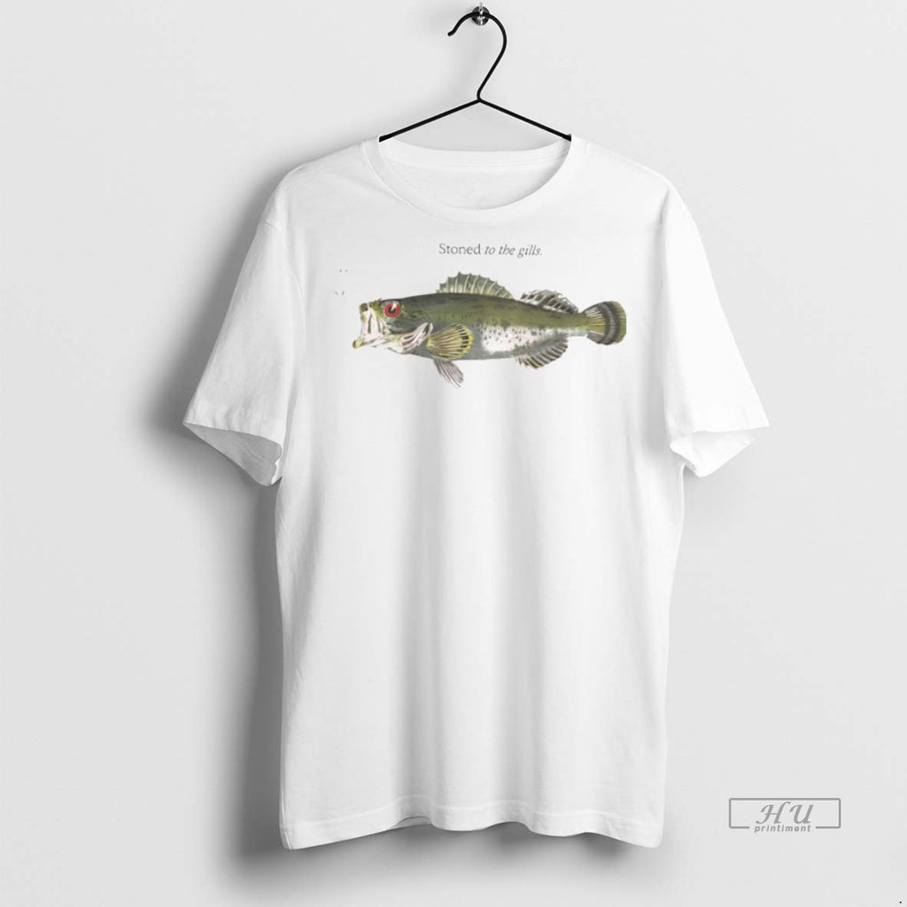 Officials Fish Stoned To The Gills Meme Graphic Tee Shirt Sweater