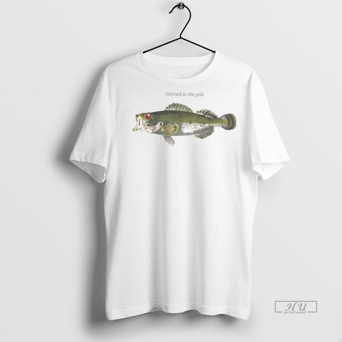 Officials Fish Stoned To The Gills Meme Graphic Tee Shirt Sweater