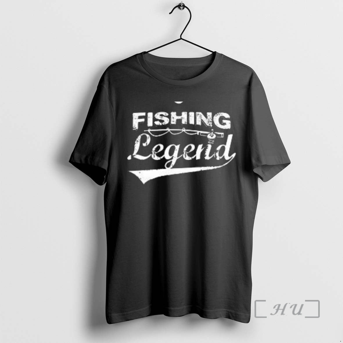 Officials Fishing Legend Text Retro T Shirt Sweater