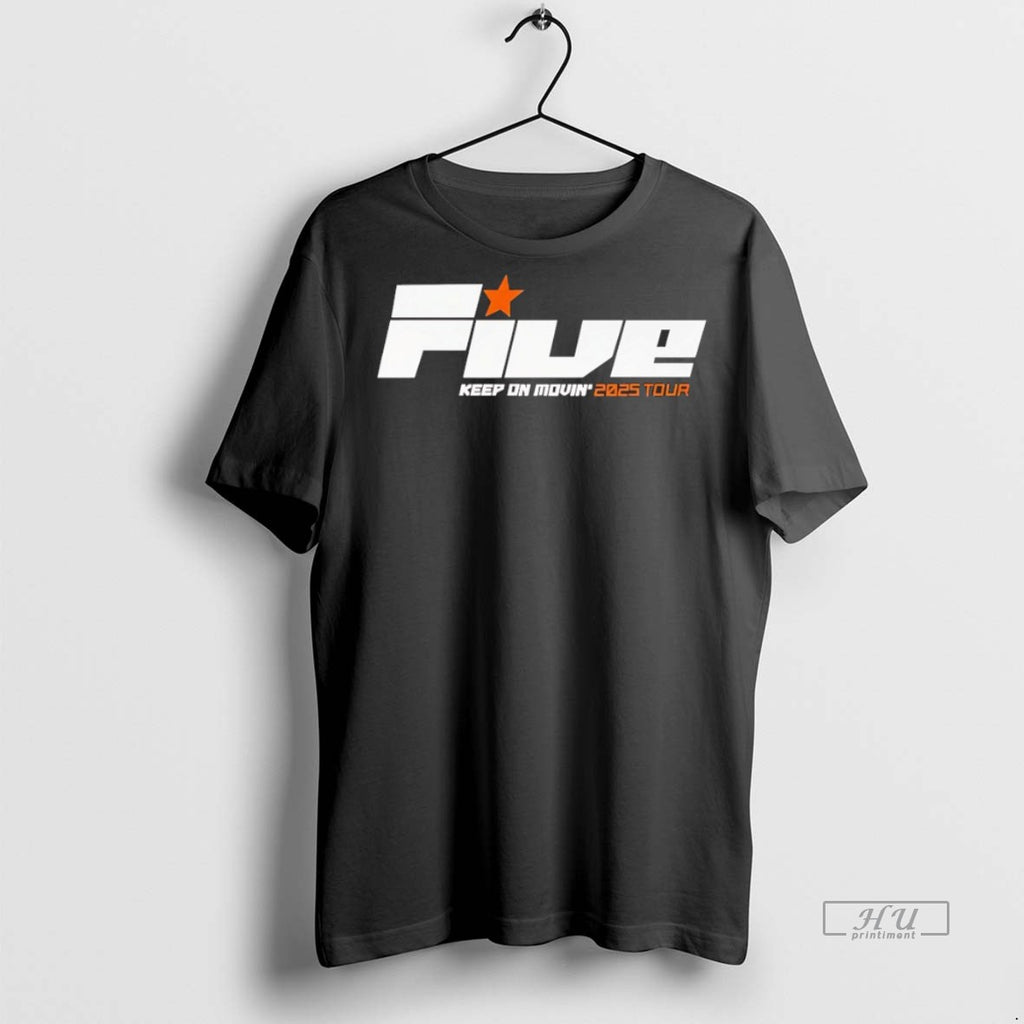 Officials Five Keep On Movin Tour 2025 Tee Shirt Sweater