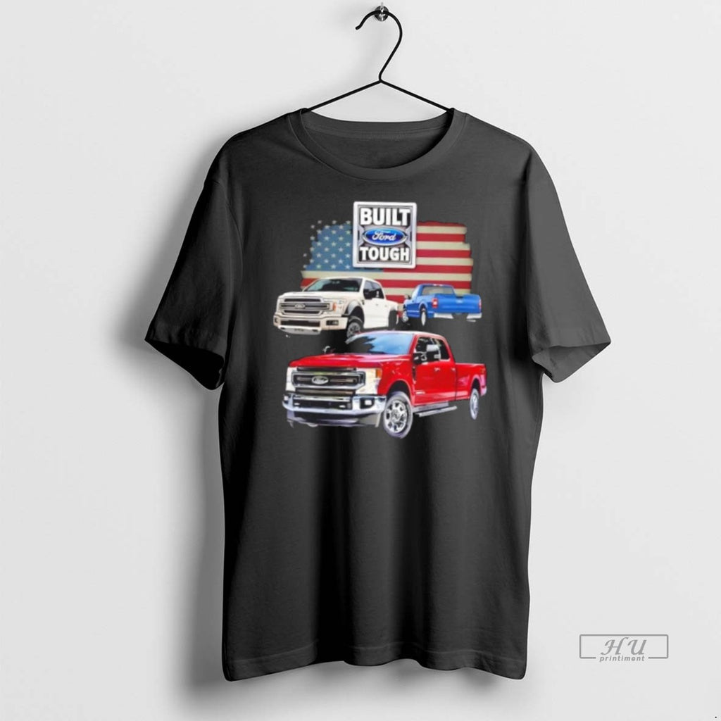 Officials Ford Trucks 2020 F Series F150 F250 Super Duty Us Flag Tee Shirt Sweater