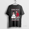 Officials Frank Walks In A Winter Wonderland Ugly Christmas Long Sleve Premium T Shirts Sweater