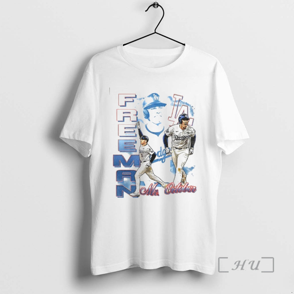Officials Freddie Freeman Mr October Los Angeles Dodgers Mlb Baseball Graphic Vintage
