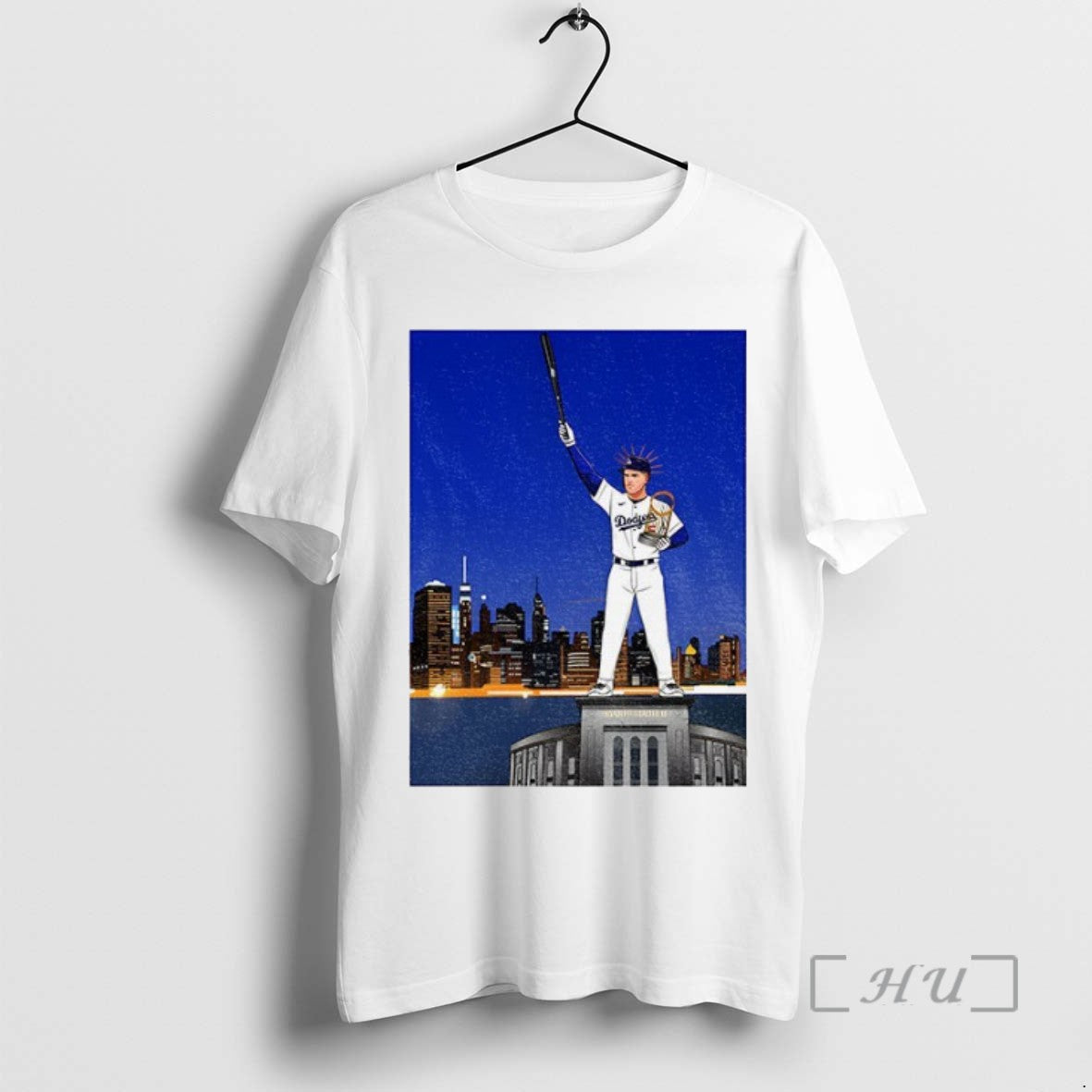 Officials Freddie Freeman Statue Of Liberty Dodgers 2024 Mvp T Shirt Sweater