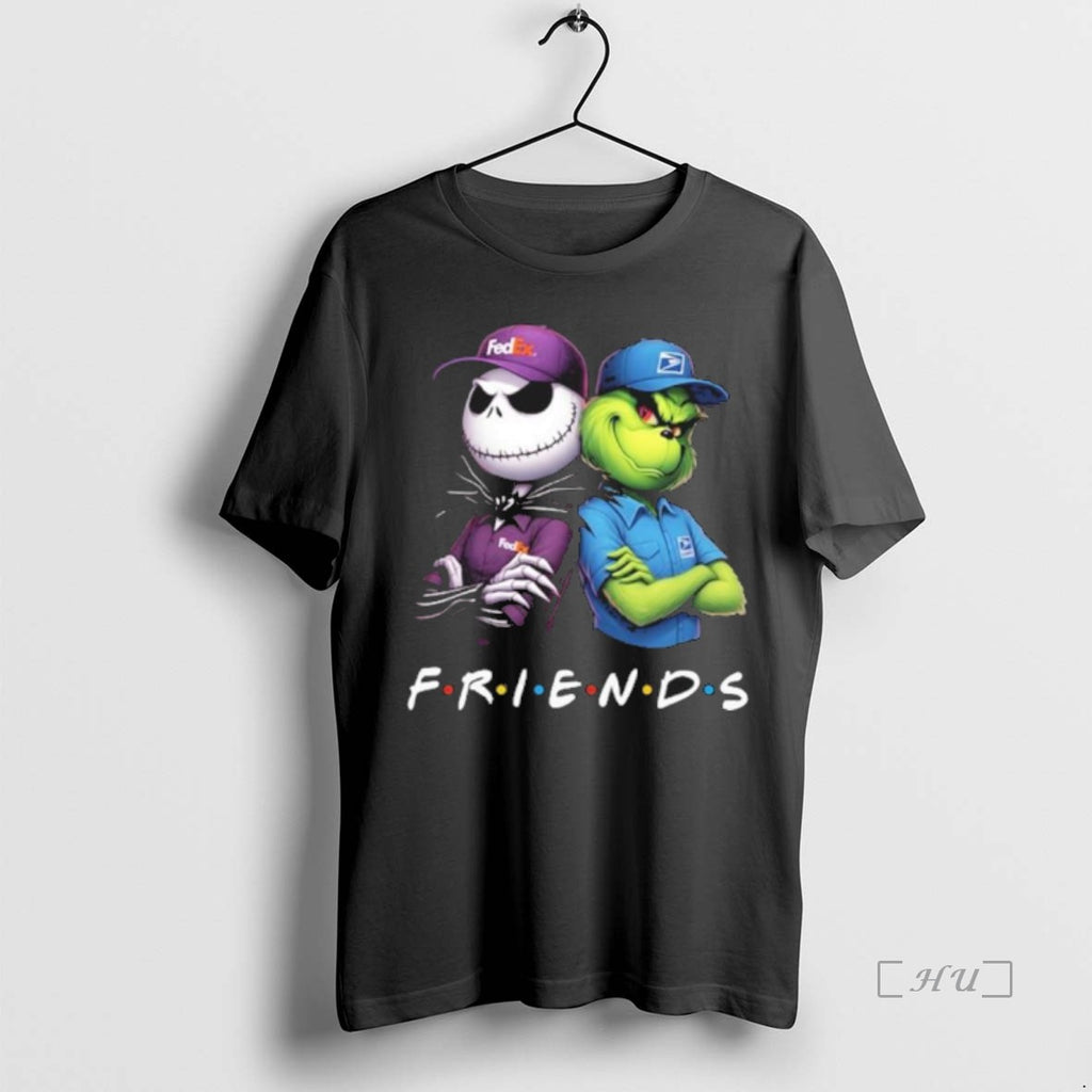 Officials Friends Jack Skellington And Grinch Fedex Usps Logo T Shirt Sweater