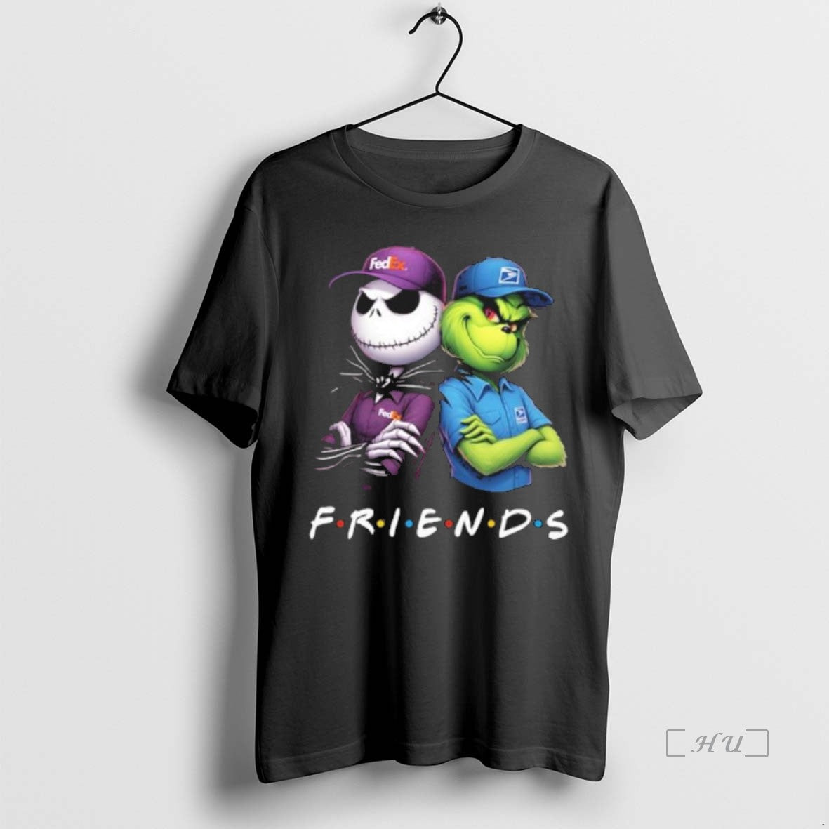 Officials Friends Jack Skellington And Grinch Fedex Usps Logo T Shirt Sweater