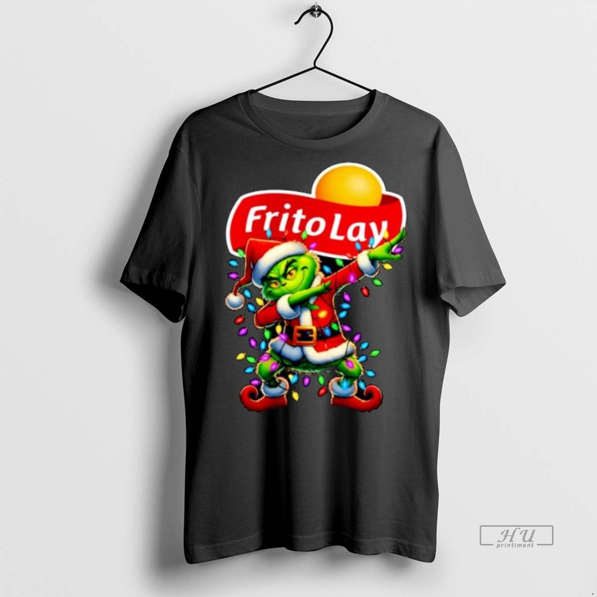 Officials Fritolay X Grinch Dabbing Merry Christmas Ornaments Premium Tee Shirt Sweater