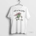 Officials Frog Scooter Off To Be Jolly Christmas Premium Tee Shirt Sweater