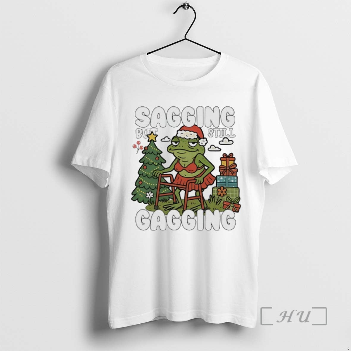 Officials Frog Christmas Sagging But Still Gagging Tee Shirt Sweater