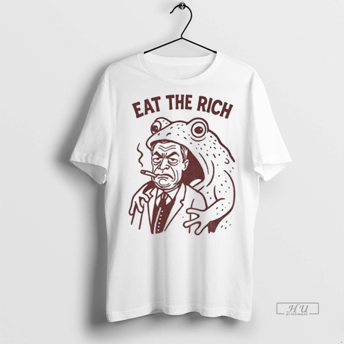 Officials Frog Eat The Rich Meme Premium Tee Shirt Sweater