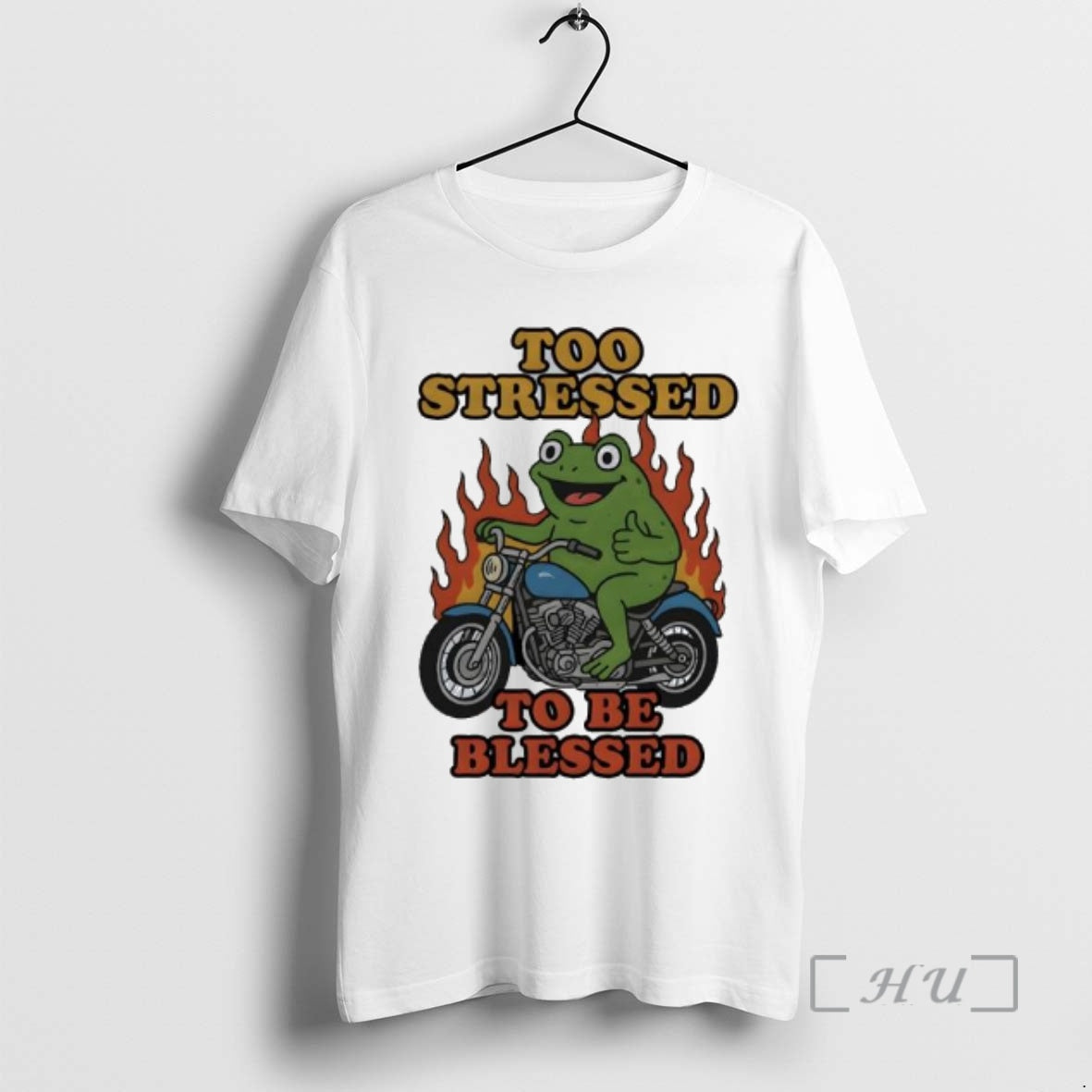 Officials Frog Too Stressed To Be Blessed Premium T Shirt Sweater