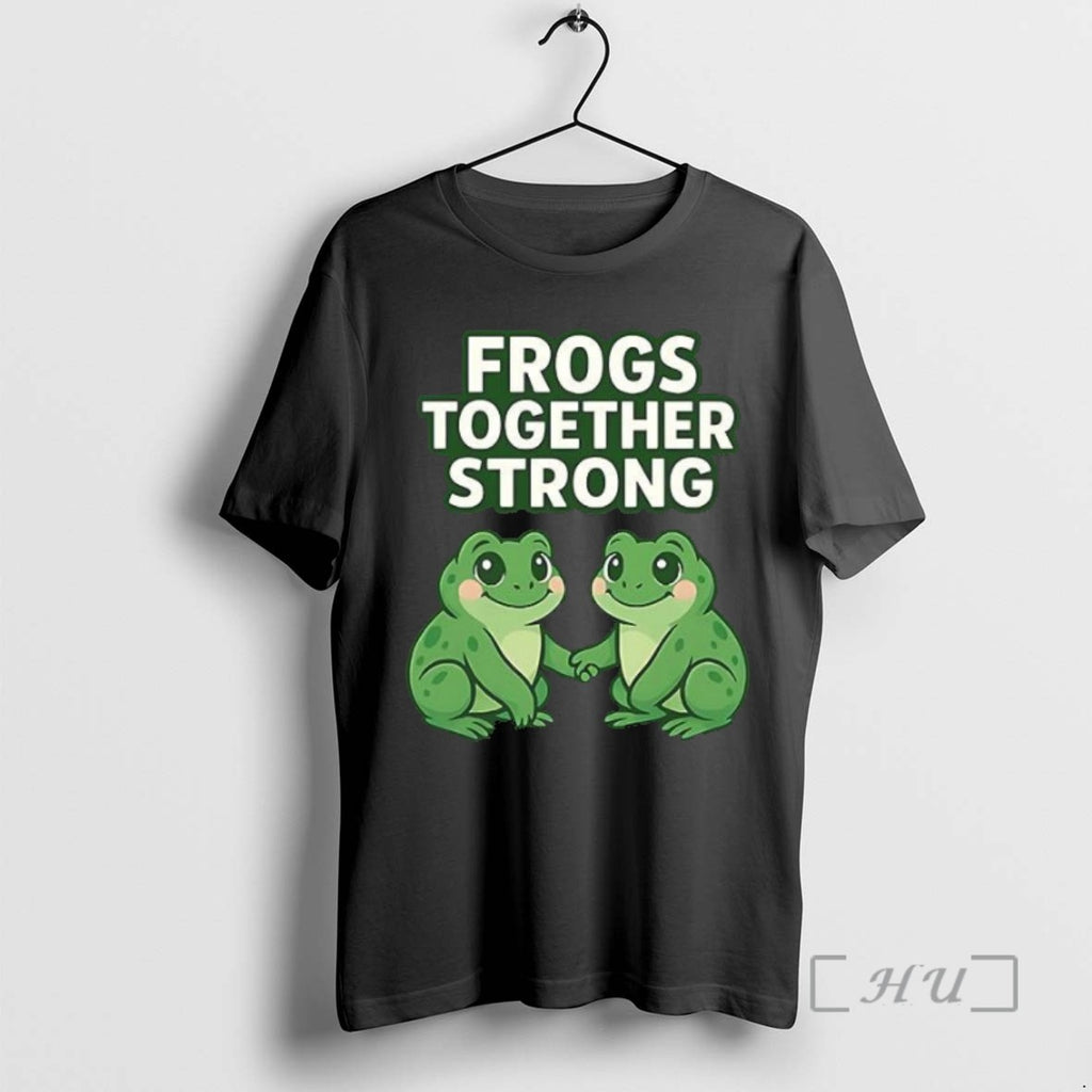 Officials Frogs Together Strong Green Cute Vintage