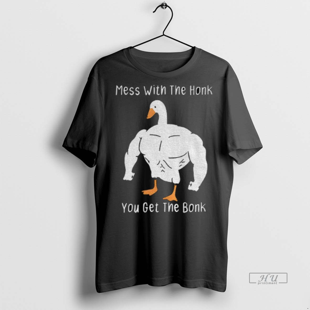 Officials Funny Duck Mess With The Honk You Get The Bonk Premium Tee Shirt Sweater