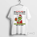 Officials Funny Grinch Santa Hat At My Age Getting Lucky Means Walking Into A Room