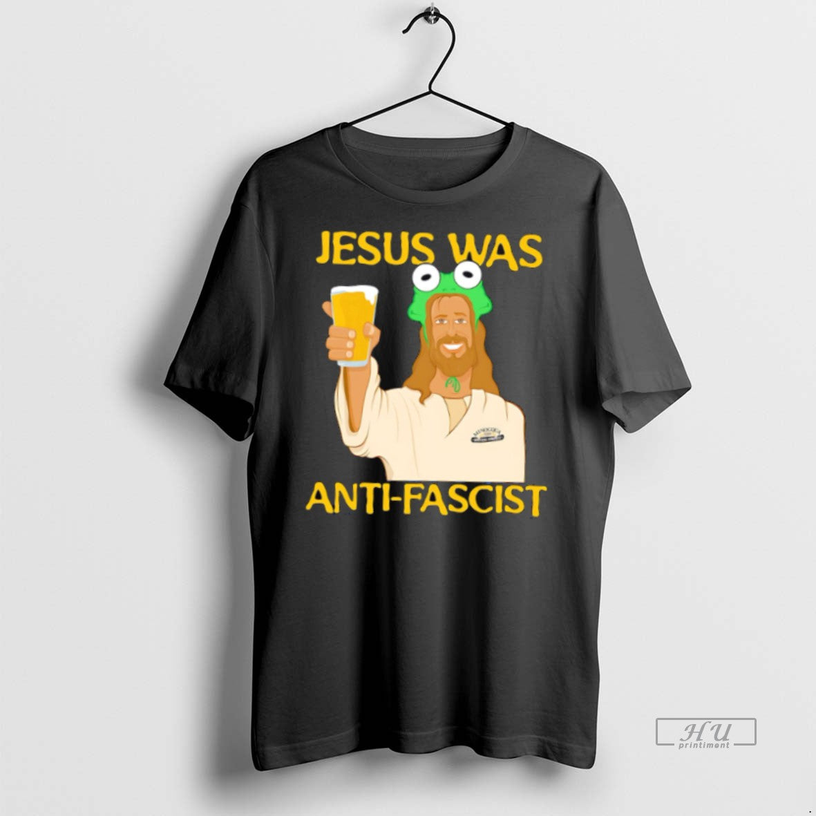 Officials Funny Jesus Was Anti Fascist Meme Premium Tee Shirt Sweater
