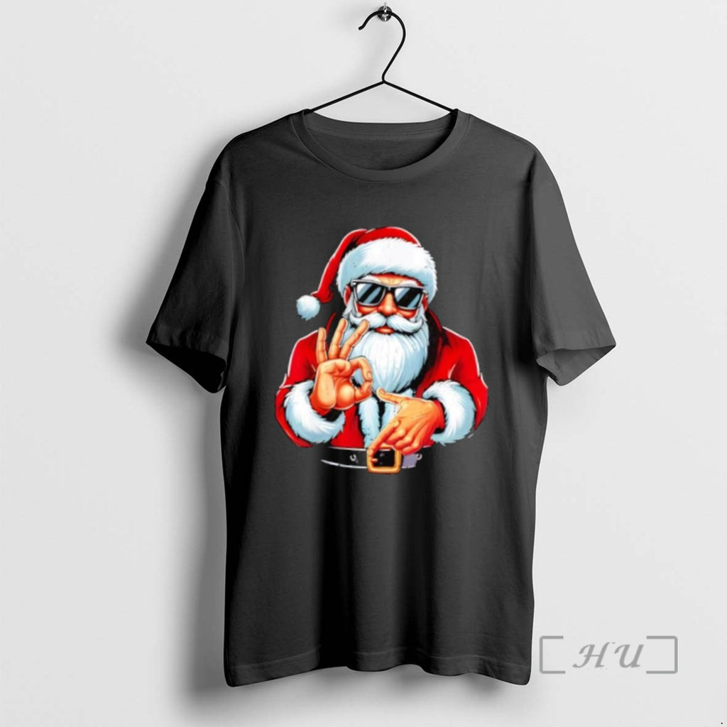 Officials Funny Six Seven 6 7 Meme Santa Christmas Tee Shirt Sweater